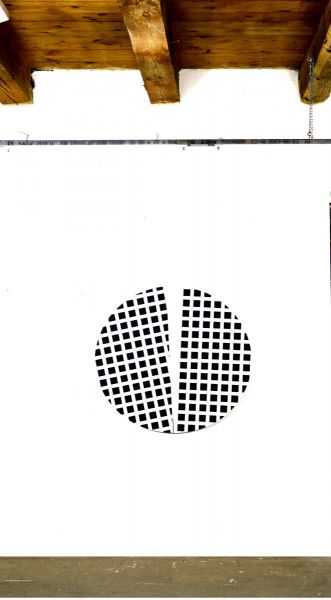 Kreissegment mit Quadraten, 2020#Acryl auf Holzträger-Christian Eder
