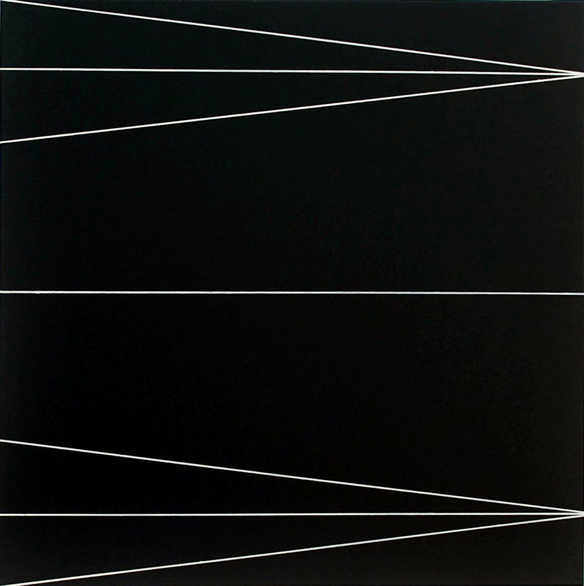 white lines on black canvas-lines-paintings-eder