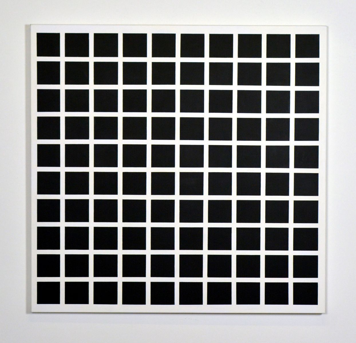 Black Squares on white Square-christian eder-paintings
